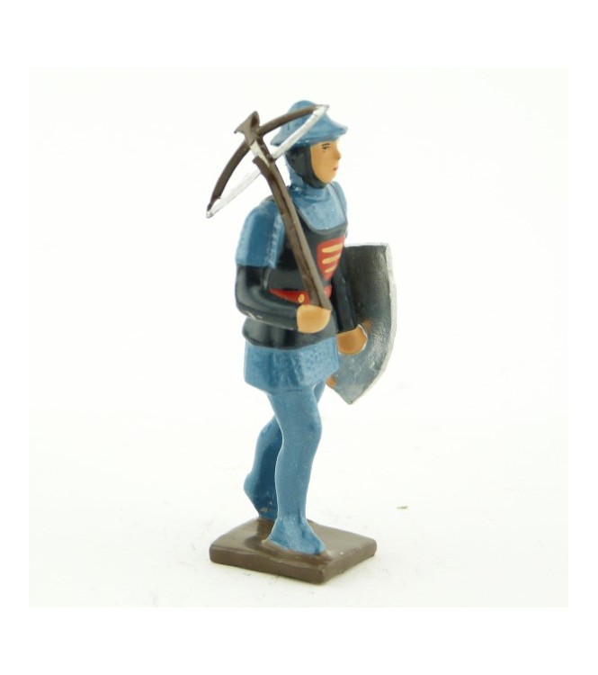 archer anglais avec arbalète et bouclier