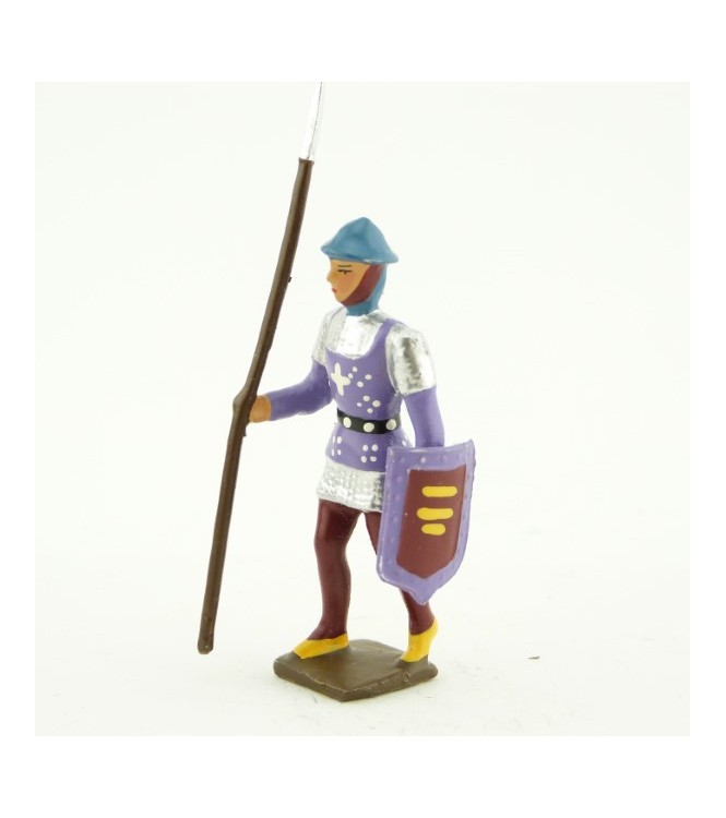archer anglais avec lance et bouclier