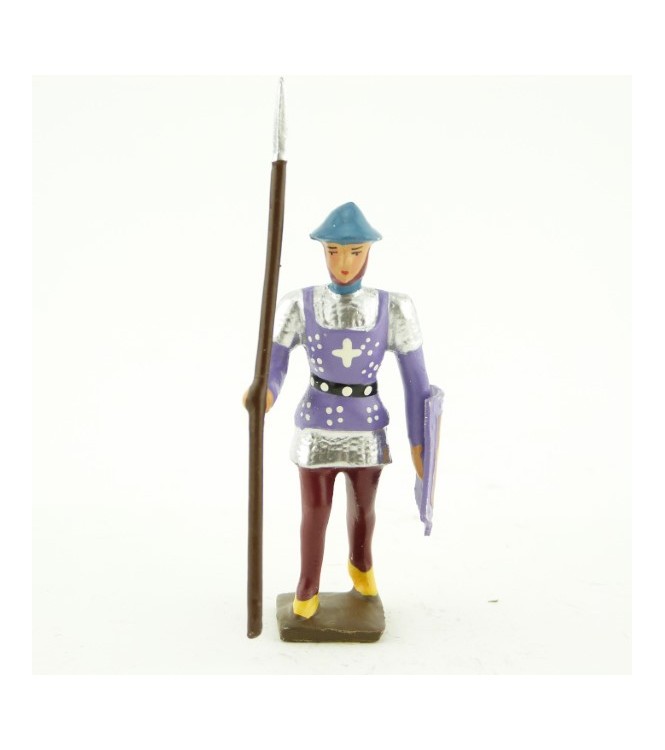 archer anglais avec lance et bouclier