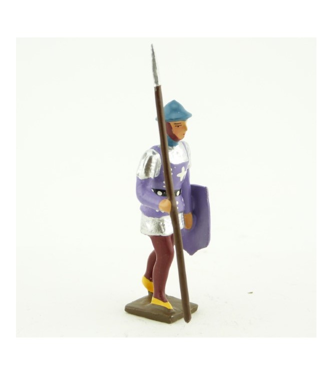 archer anglais avec lance et bouclier