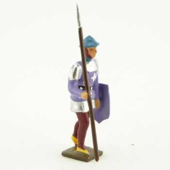 archer anglais avec lance et bouclier