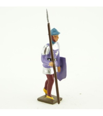 archer anglais avec lance et bouclier