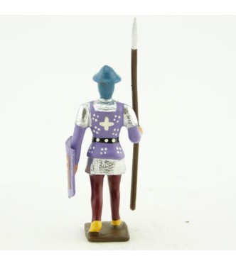 archer anglais avec lance et bouclier