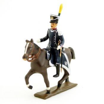 Officier à cheval du 17e Rgt d'Infanterie légère