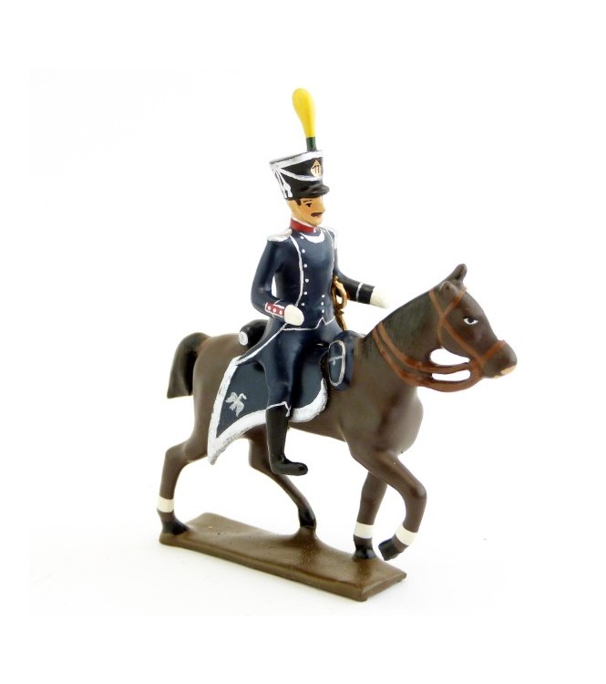 Officier à cheval du 17e Rgt d'Infanterie légère