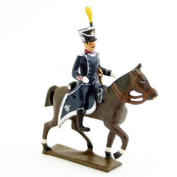 Officier à cheval du 17e Rgt d'Infanterie légère