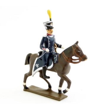 Officier à cheval du 17e Rgt d'Infanterie légère