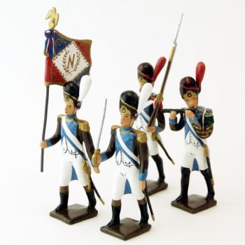 Grenadiers de la Légion Piémontaise, ensemble de 4 figurines