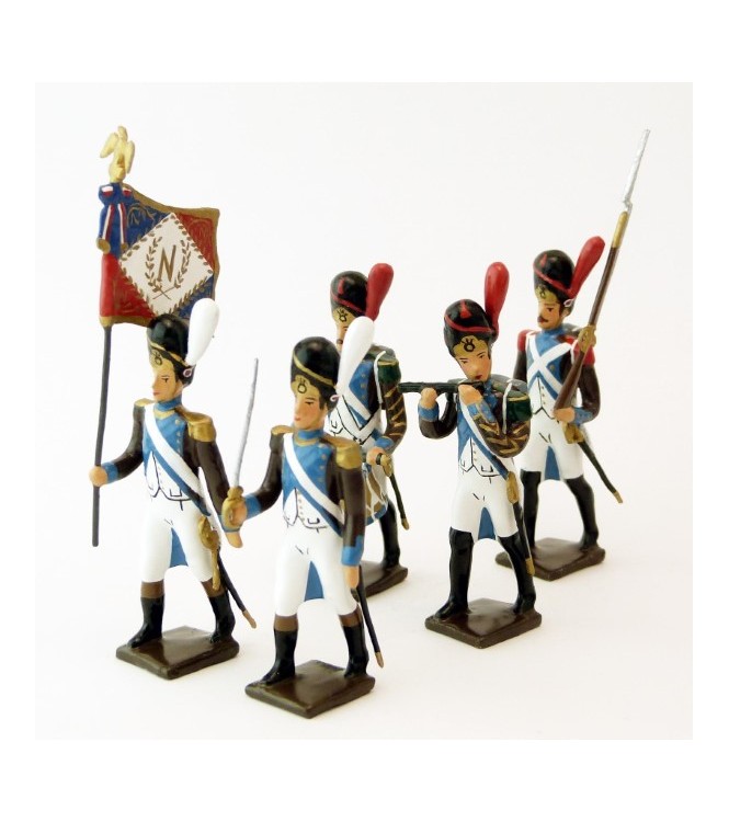 Grenadiers de la Légion Piémontaise, ensemble de 5 figurines