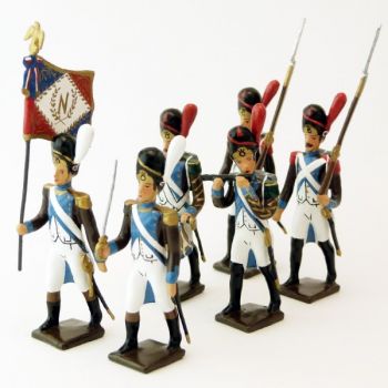 Grenadiers de la Légion Piémontaise, ensemble de 6 figurines