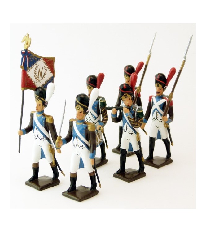 Grenadiers de la Légion Piémontaise, ensemble de 6 figurines