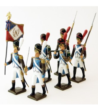 Grenadiers de la Légion Piémontaise, ensemble de 6 figurines