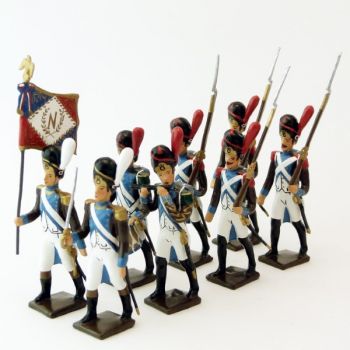 Grenadiers de la Légion Piémontaise, ensemble de 8 figurines