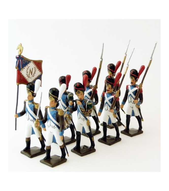 Grenadiers de la Légion Piémontaise, ensemble de 8 figurines