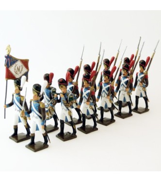Grenadiers de la Légion Piémontaise, ensemble de 12 figurines