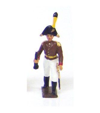 officier des artilleurs autrichiens avec longue-vue