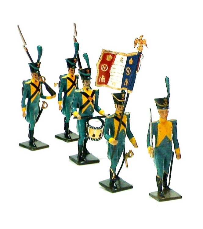 Infanterie légère Hollandaise, ensemble de 5 figurines (sans coffret)