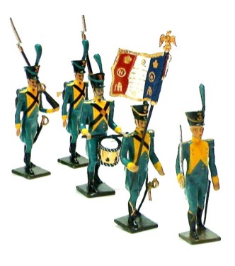 Infanterie légère Hollandaise, ensemble de 5 figurines (sans coffret)