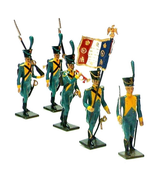 Infanterie légère Hollandaise, ensemble de 5 figurines (sans coffret)