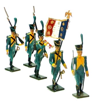 Infanterie légère Hollandaise, ensemble de 5 figurines (sans coffret)