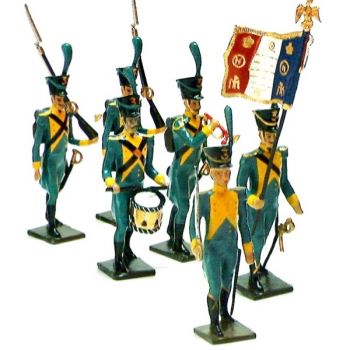 Infanterie légère Hollandaise, ensemble de 6 figurines (sans coffret)