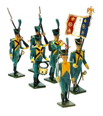 Infanterie légère Hollandaise, ensemble de 6 figurines (sans coffret)