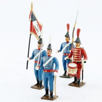 Régiment de dromadaires, à pied, ensemble de 4 figurines