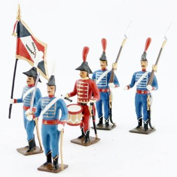 Régiment de dromadaires, à pied, ensemble de 5 figurines