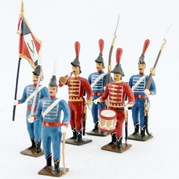 Régiment de dromadaires, à pied, ensemble de 6 figurines