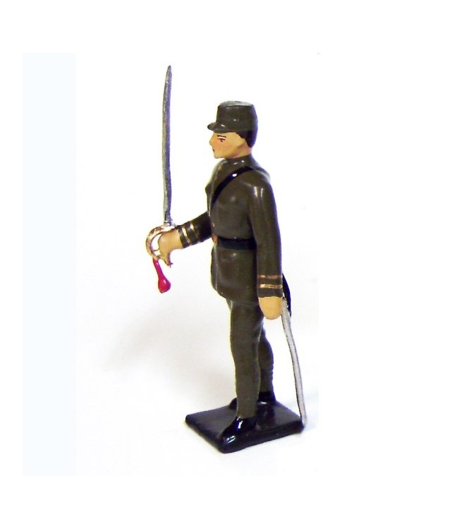 officier des tirailleurs sénégalais, tenue kaki - armée d'Afrique