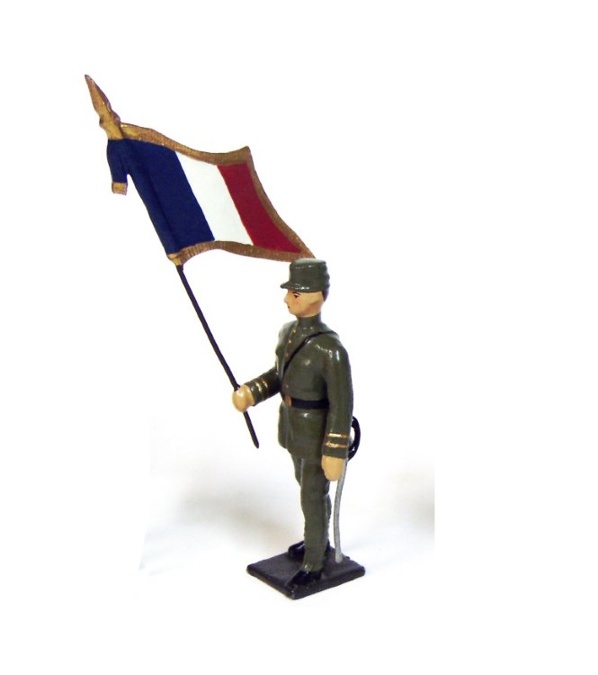 drapeau des tirailleurs sénégalais, tenue kaki - armée d'Afrique