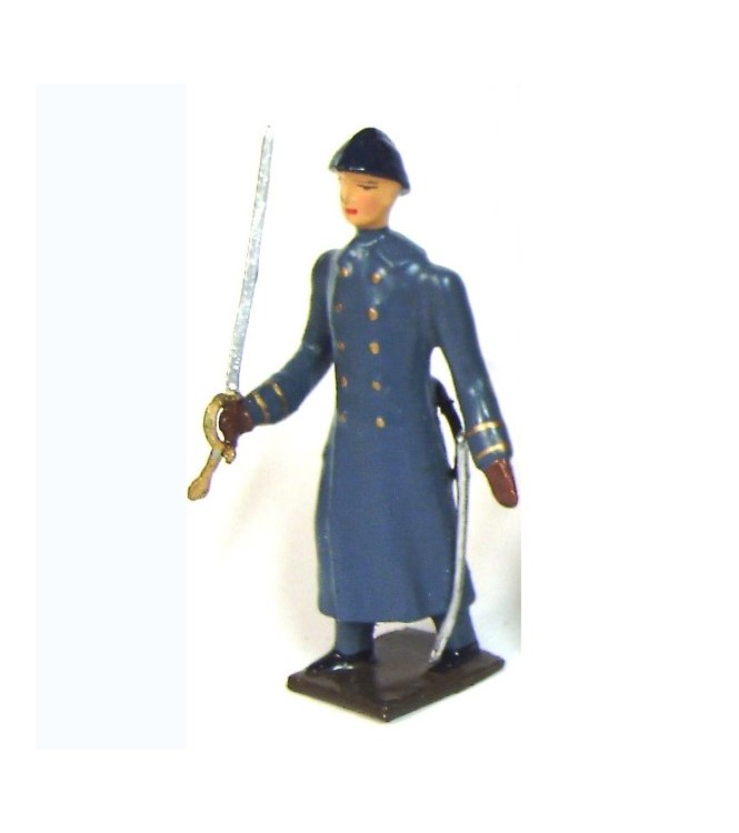 officier des tirailleurs sénégalais, tenue bleu horizon