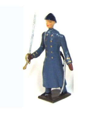 officier des tirailleurs sénégalais, tenue bleu horizon