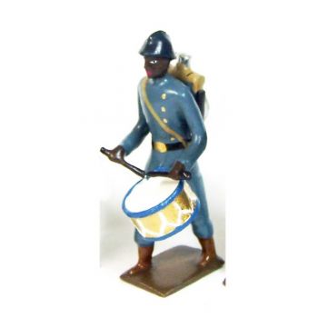 tambour des tirailleurs sénégalais, tenue bleu horizon