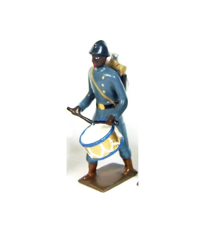 tambour des tirailleurs sénégalais, tenue bleu horizon