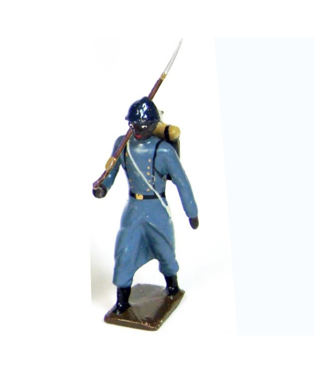 soldat des tirailleurs sénégalais, tenue bleu horizon