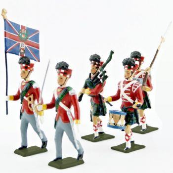 42e rgt de Highlanders, Black Watch, ensemble de 5 figurines