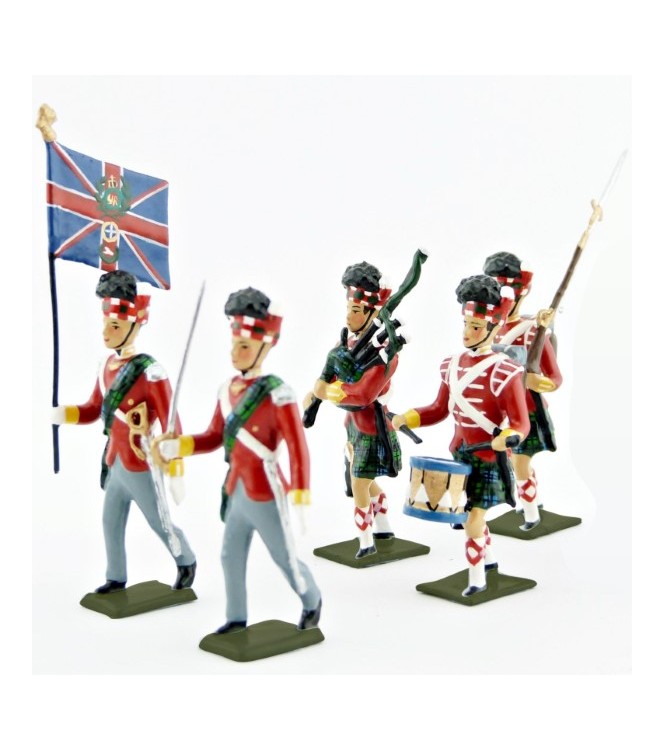 42e rgt de Highlanders, Black Watch, ensemble de 5 figurines
