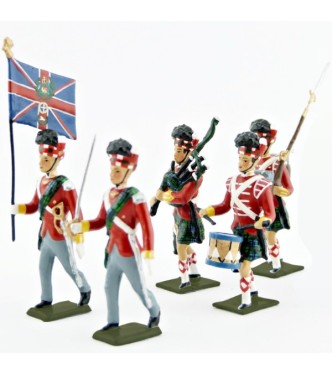 42e rgt de Highlanders, Black Watch, ensemble de 5 figurines