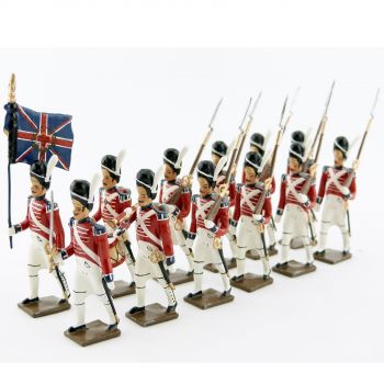 Grenadier anglais 1er rgt (1813), ensemble de 4 figurines