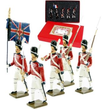 Grenadier anglais 1er rgt (1813), coffret de 5 figurines