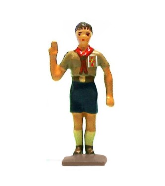 Scout saluant (sans bérêt) - Scouts D'Europe (S.E.A)