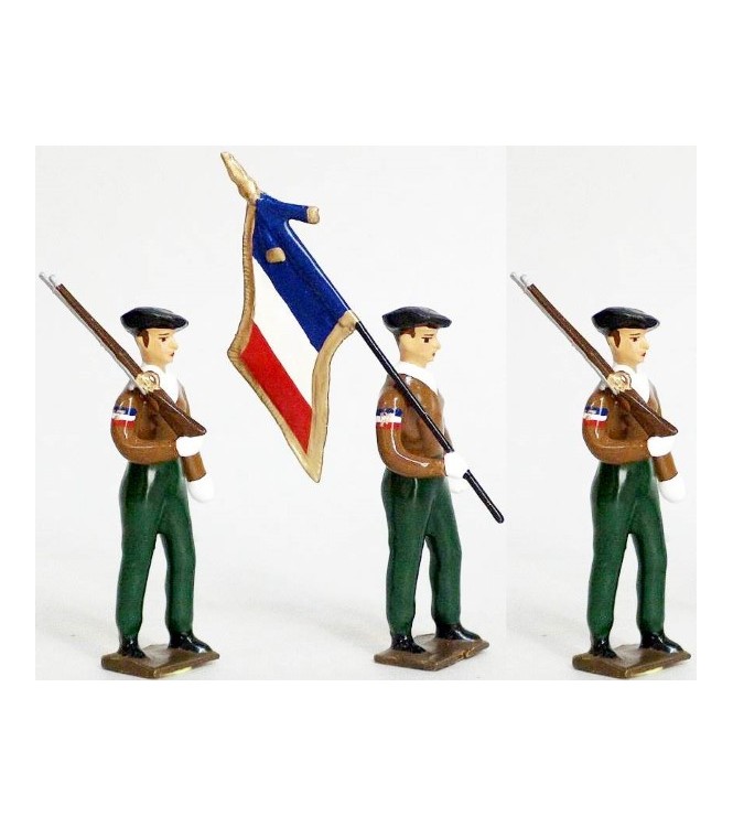 Pontonniers du Rhin (1792), ensemble de 5 figurines