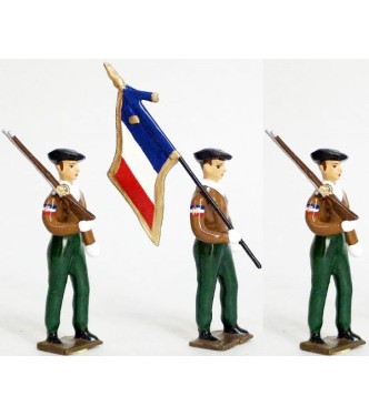 Pontonniers du Rhin (1792), ensemble de 5 figurines