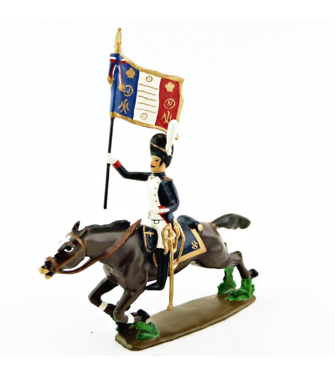 porte-étendard des Grenadiers de la Garde à la charge