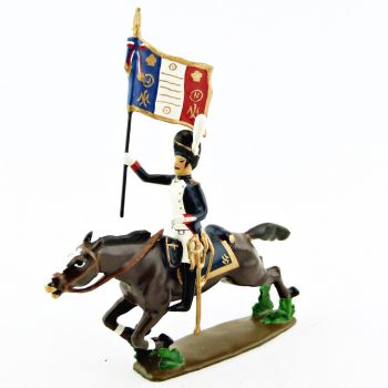 porte-étendard des Grenadiers de la Garde à la charge