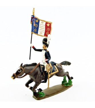 porte-étendard des Grenadiers de la Garde à la charge