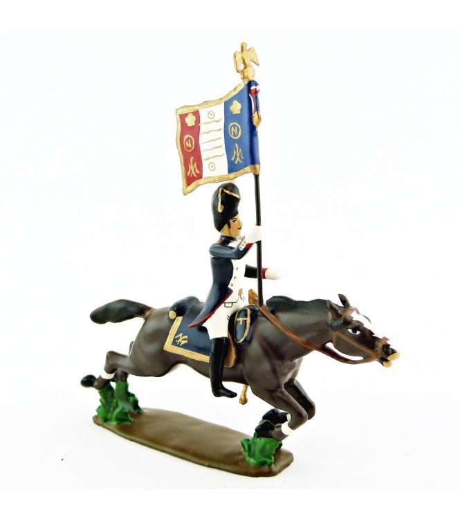 porte-étendard des Grenadiers de la Garde à la charge