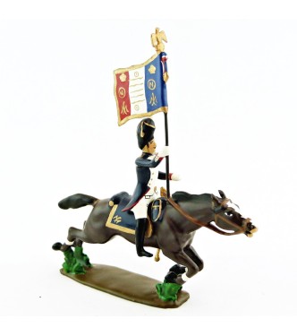 porte-étendard des Grenadiers de la Garde à la charge