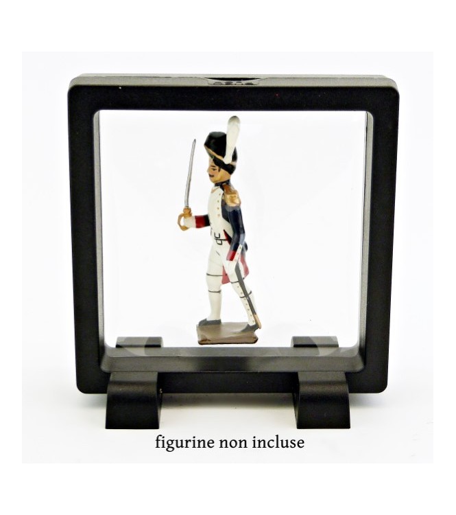 présentoir, effet suspendu, noir 9x9 cm